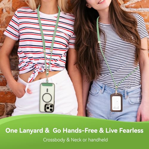 Image of VVAAGG Cell Phone Lanyard for iPhone: Crossbody Phone Strap Adjustable Neck Wrist Strap Anti Theft Long Lanyard Travel Essential for Women Most iPhone