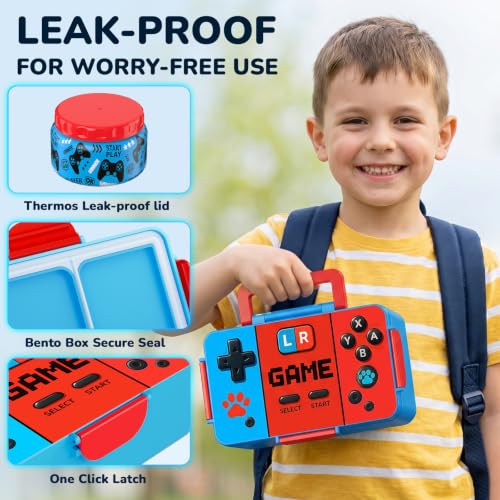 Image of Bento Lunch Box for Kids-3 Compartment Leak Proof Insulated Lunch Container
