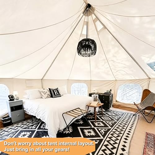 Carpa Yurt Redonda 13ft para 4-6 Personas 4 Temporadas miniatura 6
