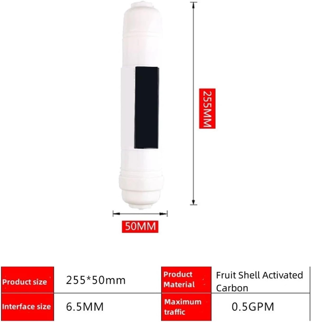 1pcs Quick Connect 10 Inch T33 Filter Fitting Water Purifier Carbon Post WATER FILTER Cartridge