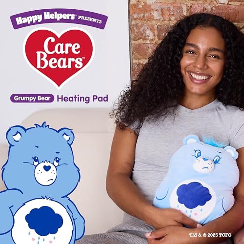 Image of Happy Helpers Grumpy Bear By Relatable, The Cozy Comfort That's Anything But Boring, Get Relief with This Plush Heating Pad for Cramps and Body Pain, Includes 1 Microwavable Grumpy Bear Heating Pad