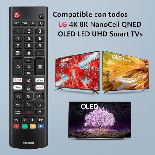 Miniatura 2 de Mando Universal De Reemplazo Para Lg Smart Tv, Control Remoto Infrarrojo Mejorado Con Botones De Acceso Rápido Para Netflix, Disney Y Rakuten Tv