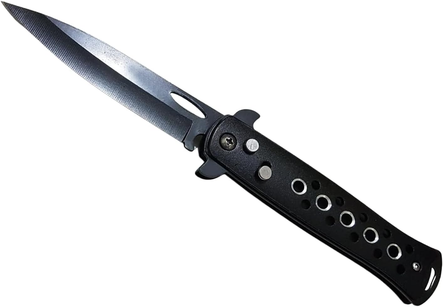 Applicable Pocket Knife with Quick Release Piston and Security Switch