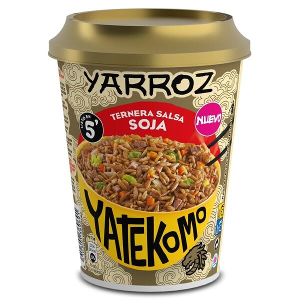 GALLINA BLANCA - Yarroz con Ternera y Salsa de Soja, Gallina Blanca Vaso, 84 g
