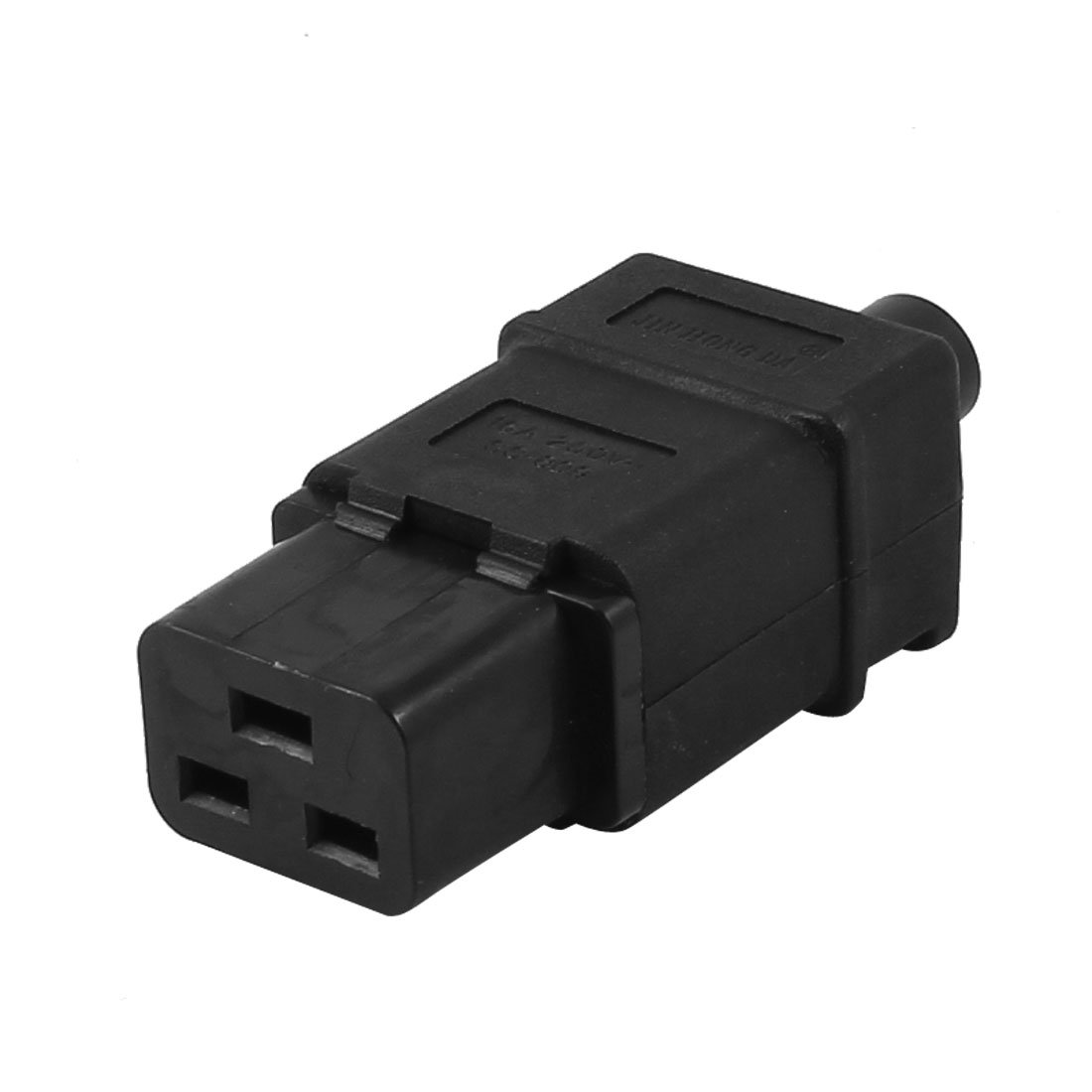 Sourcing Map Black Sourcingmap Ac 250V 16A Iec320 Series C19 Socket Cord Cable Connector