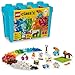 Produktbild LEGO Classic Vibrant Creative Brick Box, Arts & Crafts Sensorisches Spielzeug für Kinder, kreatives Bauset mit Einhorn, Skateboard, Gitarre, Flugzeug & mehr, Geburtstagsgeschenk für 4-jährige Mädchen