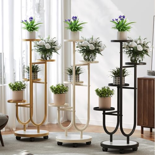 Porte-fleurs d'angle en métal pour optimiser l'espace de vie - 4