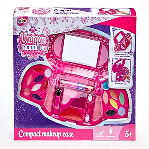 UNIQUE BOUTIQUE Addo Compact Makeup Case for Children from 5 Years Kids Makeup Kids Make Up Set Makeup Children Kids Make Up Box Kids Make Up Case Unique Makeup Addo Games Kids Makeup Sets Girls