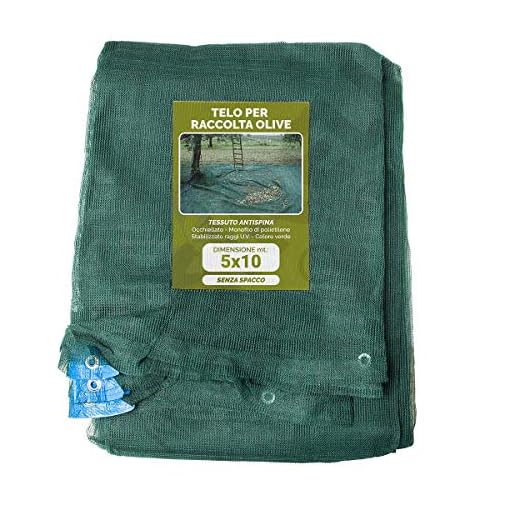 RETE ANTISPINA 5x10 MT - TIPO BARESE / 90 GR. / RETI TELI OLIVE/RACCOLTA OLIVE