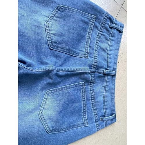 Light Wash Jeans Women Mid Waisted Straight Leg Stretchy Loose Denim Pants 2025 Trendy Summer Casual Baggy Trouser3