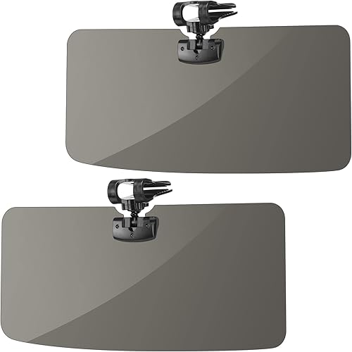 Miniatura 7 de JOYTUTUS Visera solar para camioneta, paquete de 2 extensores polarizados para camión, extensión universal UV400 para visera de automóvil,