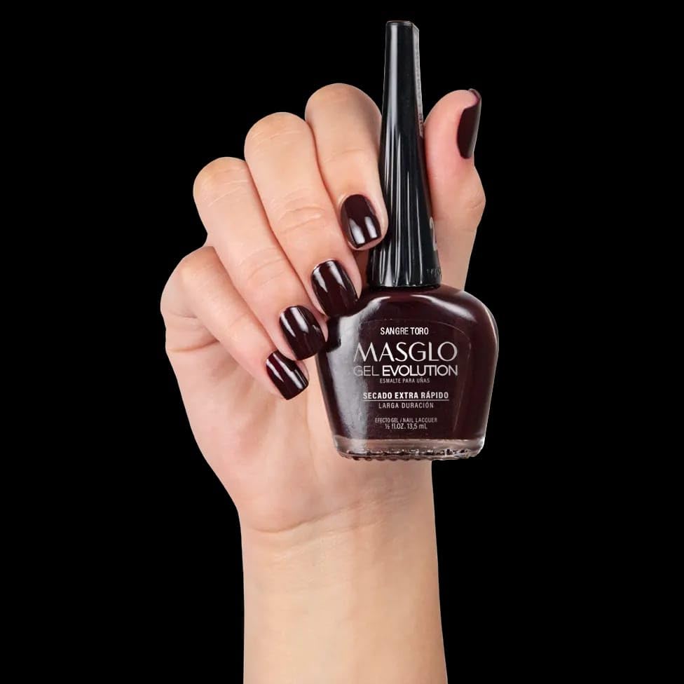 Miniatura 4 de MASGLO GEL EVOLUTION - Esmalte de uñas efecto gel, no requiere lámpara UVLed, duración hasta 12 días, 1 pieza de color Sangre Toro - Effecto Gel sin