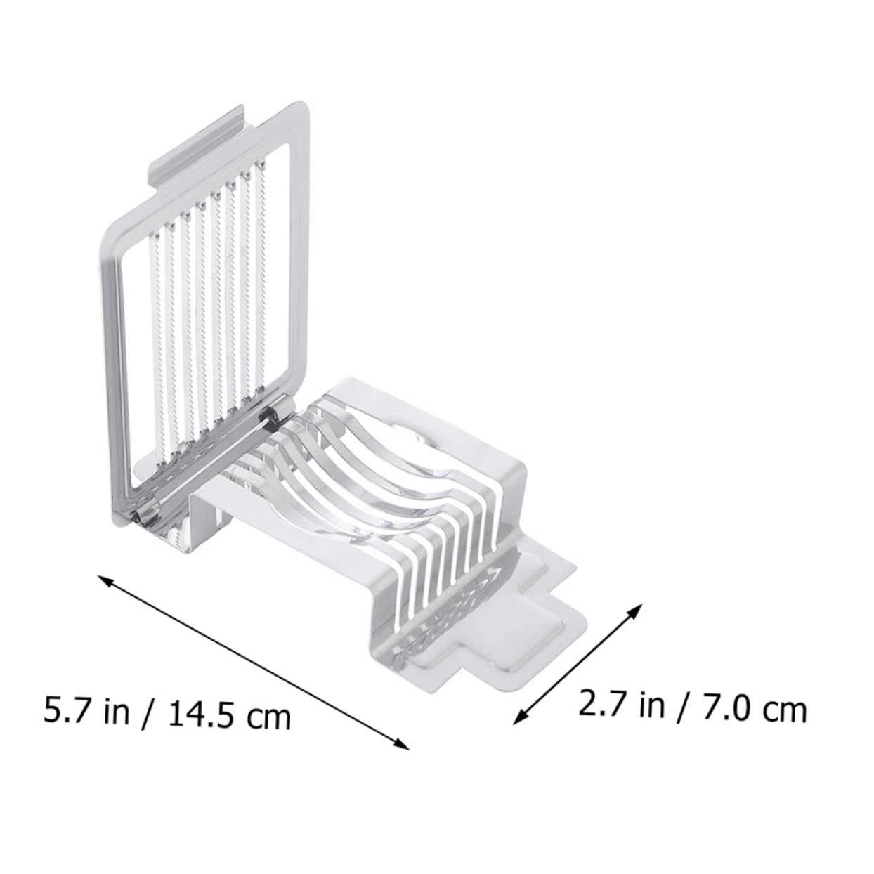 COLLBATH Egg Slicer Stainless Steel Egg Splitter No Smell Easy Cleaning for Kitchen