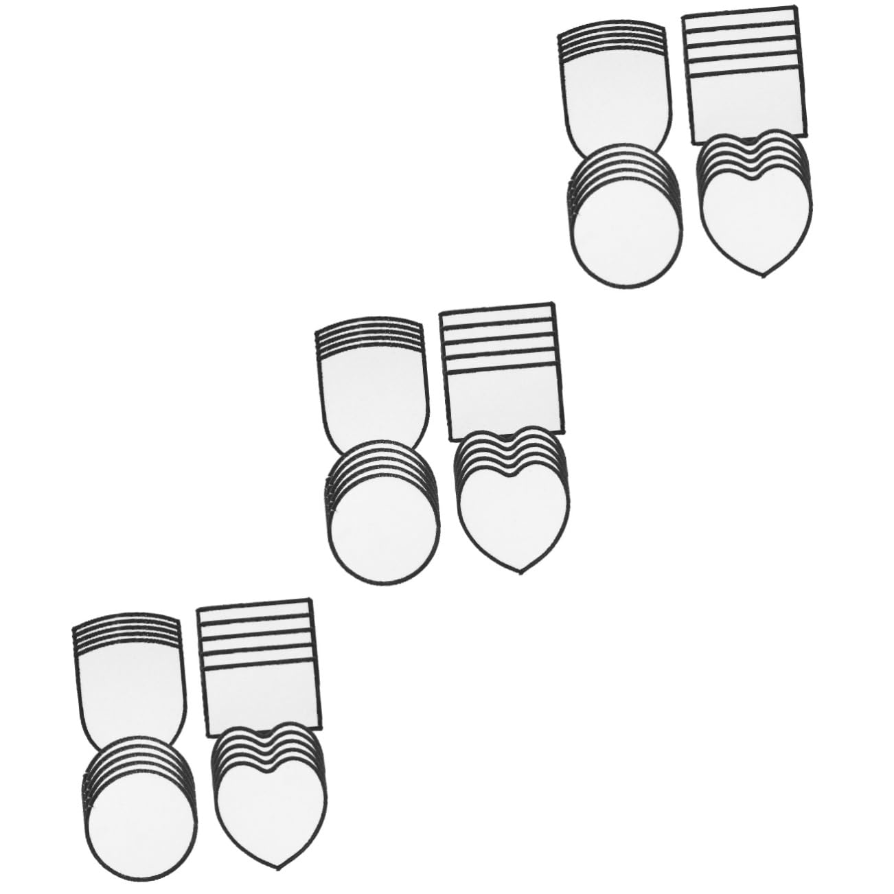 DOITOOL 3 Set Toppe Termoadesive Per Riparazioni E Decorazioni Per Tessuti Applicazioni Fai Da Te Per Jeans Magliette E 20 Pezzi*3
