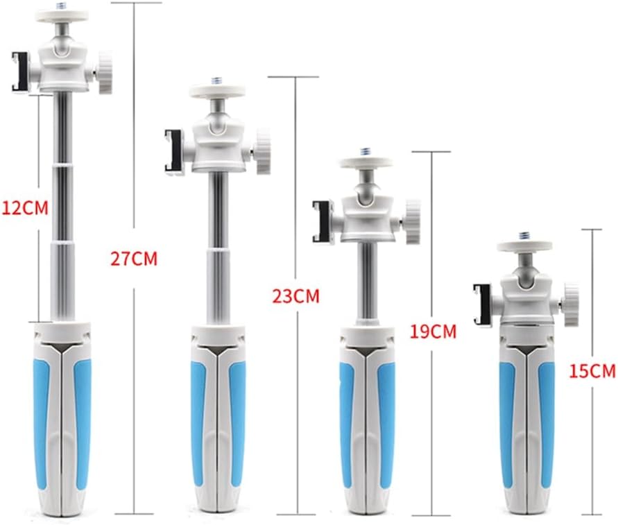 Mini 3-Section Tripod with 360° Rotating Ball Head with 1/4 Screw Head MT-08 Support Holder Bracket Compatible with Micro SLR Camera and Smart Mobile Phone Clamp ST-07 / ST-06S