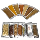 Cpise 15 ORGANIC Indian Spice & Seasoning Set - Ground Whole Indian Spices: Bay Leaves | Brown Musta