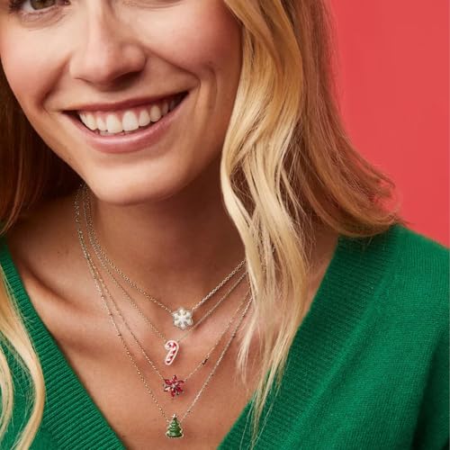 Kendra Scott Candy Cane Pendant Necklace, 14k Gold Plated Brass, Fashion Jewelry for Women3