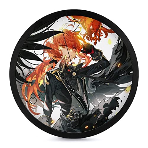 Pendule Murale Silencieuse Anime Boy Moderne 25.4cm pour Déco - 2