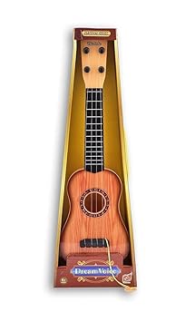 Happitol 4 String Guitar for Kids - 17 Inches Wooden Finish Classical Series Musical Toys for Beginners Kids, Perfect Music Learning Educational Instrument Sound Toy Gitar for Gift & Fun (3-6 Years) - image, photos