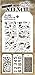 Tim Holtz - Nine Mini Layering Stencils - Industrial, Gears, Plus, Clockwork, Numbered, Crackle, Typo, Splatters and Bricked - aka sets 1, 2 & 3