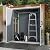 FRANSOUL 5x3FT Resin Outdoor Storage Shed, All Weather Waterproof Garden Storage Cabinet with Lockable Double Doors, Outside Utility Tool Sheds for Bikes and Patio, Light Gray