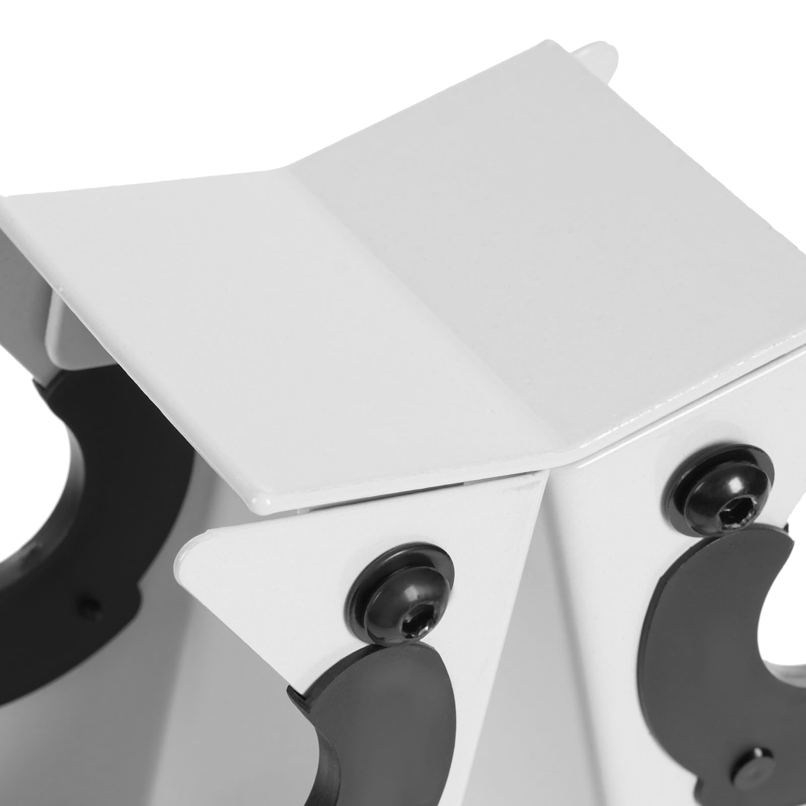 Supporto per manubri a 5 livelli, supporto per 5 paia di manubri, robusto telaio ad A, portata 100 kg, per palestra, casa, bianco