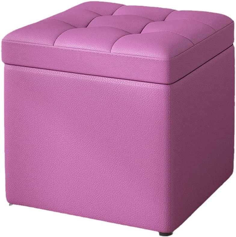 Banc à chaussures avec coussin en cuir au design épuré
