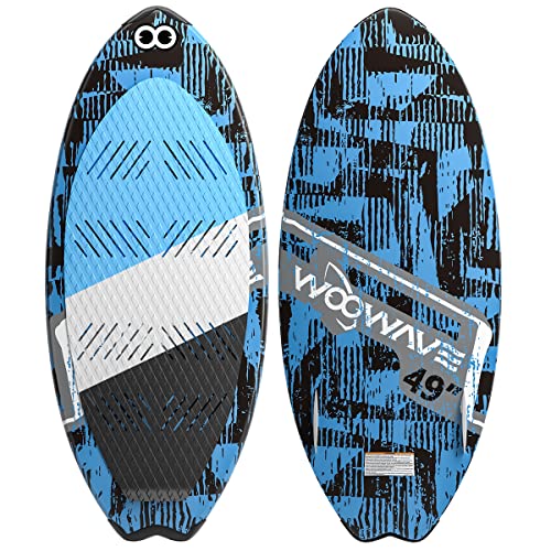 WOOWAVE Wakesurf Board 49 inch with 2 Removeable Tail Fins, Light EPS Core and EVA Traction Pads Perfect Surfing for Kids Adults Beginners by WOOWAVE - Used condition - US$144.34
