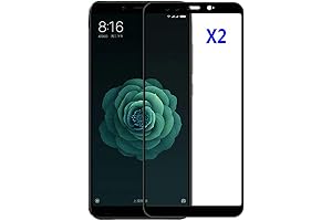 2 Pack Tempered Glass Screen Protector Transparent for Xiaomi Mi 6X/Mi A2