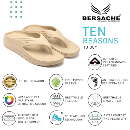 Image of BERSACHE Extra Soft Classic Casual with Regular wear with Ultra Soft & Flexibility Technology Slipper for Men's & Boy's