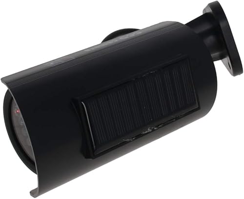 Bettomshin Cámara de seguridad falsa Energía solar Sistema de vigilancia CCTV simulado de plástico para el hogar al aire libre interior negro 1 unids disponible en Yaxa Venezuela