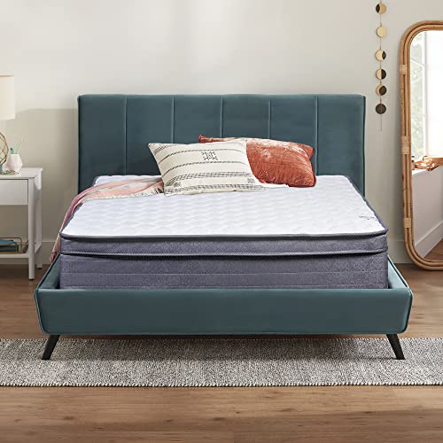 Spinal Solution 11-Inch Medium Plush Foam Encased Eurotop Pillowtop Innerspring Fully Assembled Mattress, Good For The Back, Queen Size #TOP2