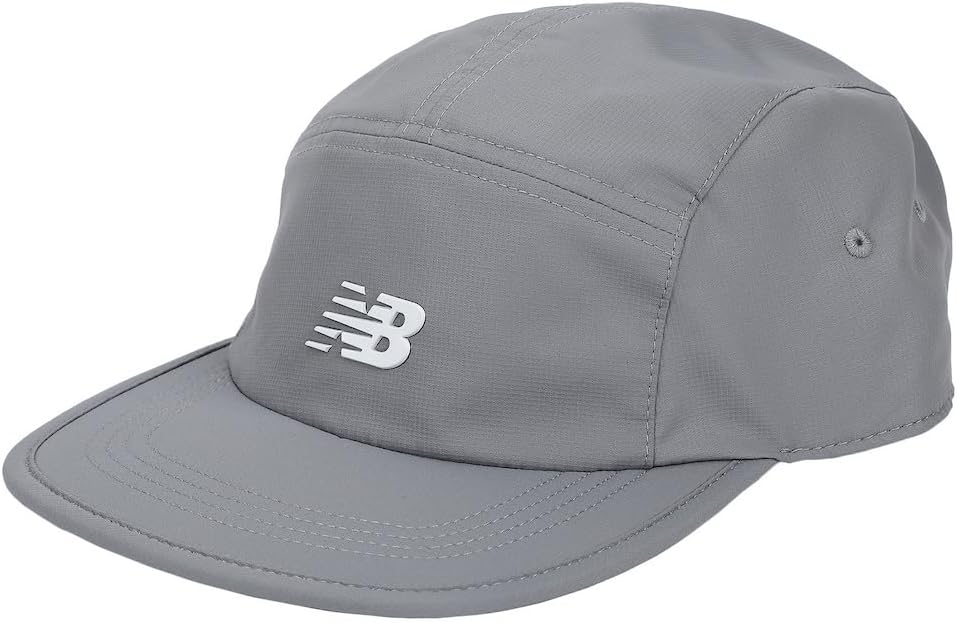 New Balance Adult Unisex 5 Panel Lightweight Adjustable Camper Flat Bill Running Hat
