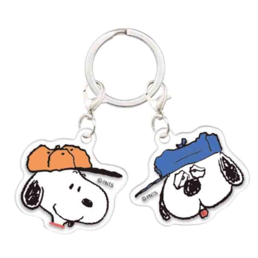 Amazon.co.jp: スヌーピー ちび2連チャーム付きキーホルダー