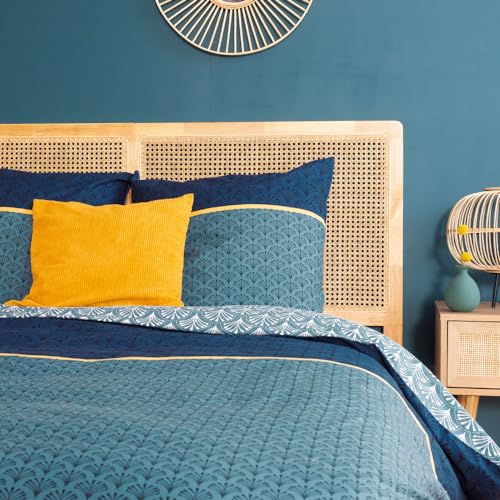 CÔTE DECO Parure de lit Adulte 100% Coton - Housse de Couette 220x240 cm + 2 Taies d'oreiller...