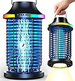 Bug Zapper Outdoor Cordless, 2026 Upgraded 4200V Electric Mosquito Zapper 5 in 1 Rechargeable Bug Zapper Outdoor Waterproof with 5000mAH Battery, Portable Fly Zapper Insect Zapper for Patio Camp