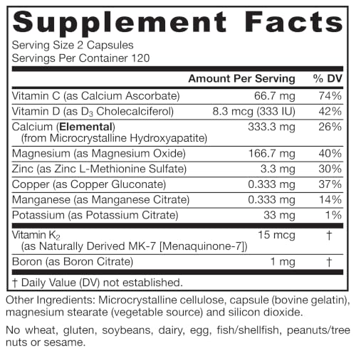 Jarrow Formulas BoneUp, 1,000mg Calcium Per Day, 240 Capsules - image 8