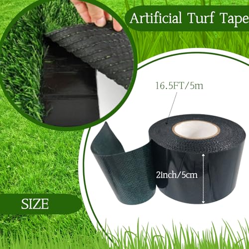Image of Double-Sided Artificial Turf Tape,2 inch x16.5' Heavy Duty Self-Adhesive Strong Viscosity Artificial Grass Seam Tape Synthetic Fake Grass Tape for Lawn Outdoor Carpet Jointing and Connecting