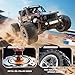 DEERC 1/10 Brushless RC Car for Adults, 60 KMH 4x4 3S Fast RC Trophy Truck with Spare Tire, Waterproof Off-Road Remote Control Monster Truck, All Terrain High Speed RC Car Gift for Boys