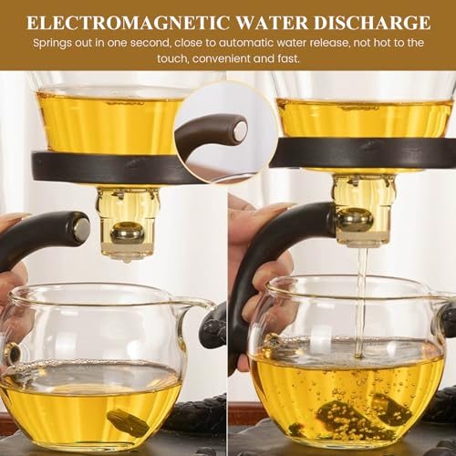 Service à thé Bouddha et Oiseau en verre borosilicate de haute qualité