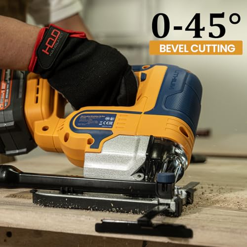 image for EASTYLE Cordless JigSaw Compatible with DEWALT 20V Battery,with 4Ah Ba