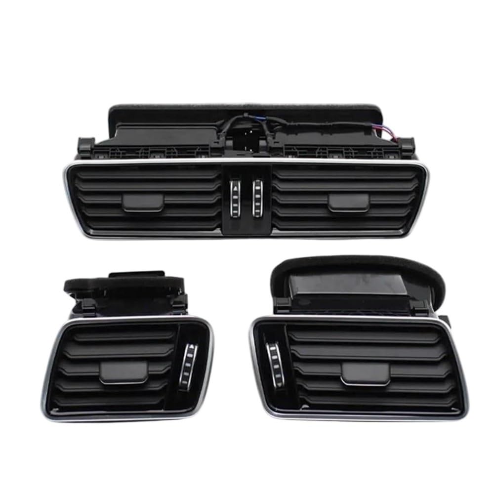 Kvgaeandnk Set Car Air Vent For Vw For Passat B6 B7 Cc R36 2005-2015 Car Front Dashboard Ac Vent Outlet Assembly (Oe# 3Ad819728 3Ad819702 3Ad819701)
