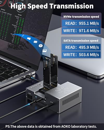 Lector SSD M.2 NVMe evita sobrecalentamiento al clonar discos duros rápido 4