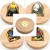 ✅ Le socle à orgonite mesure 10cm de diamètre. Il est en bois. Le socle se branche à un ordinateur par port USB. Il est possible de le brancher sur secteur à l’aide un adaptateur secteur/USB (non fourni).