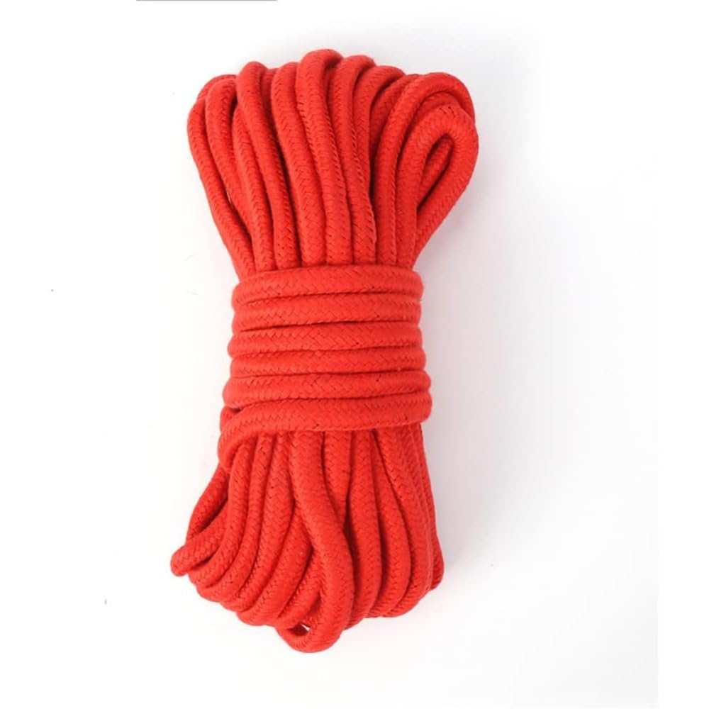 Deluxe Magicians Rope - 30ft (10M) Magic Tricks 6 Colors Available Colorful Soft Rope Magia Magician Accessories Stage Illusions Gimmicks Props (Red) (Red)