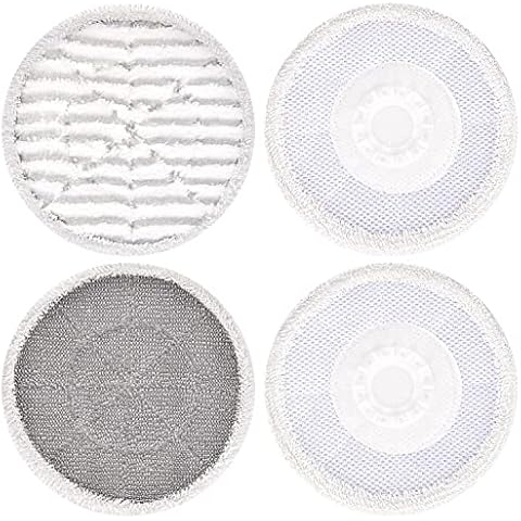 4 Pack Replacement Steam Mop Pads for Shark S6002UK Steam Mop, Reusable Steam & Scrub All-in-One Cleaning Pads, Scrubbing and Sanitizing Rotating Power Pads Washable Microfibre Dusting Pads Cover