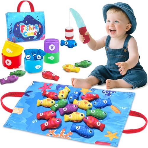 Montessori Fishing Game with Cups