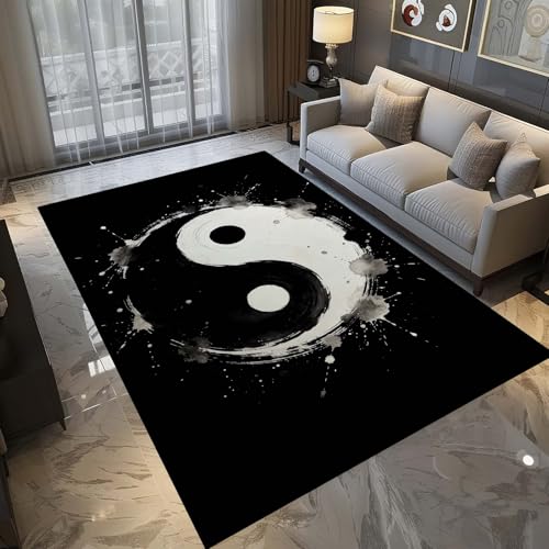 Tapete Yin Yang Lavable Antideslizante 7'x10' miniatura 5
