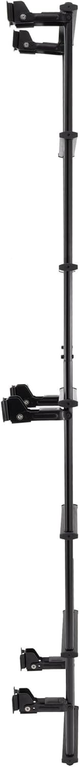 Tough Grade 90'' Collapsible RV Ladder – Universal Fit with Hinges, Heavy-Duty Aluminum for Campers, Motorhomes, and Toy Haulers (Black)