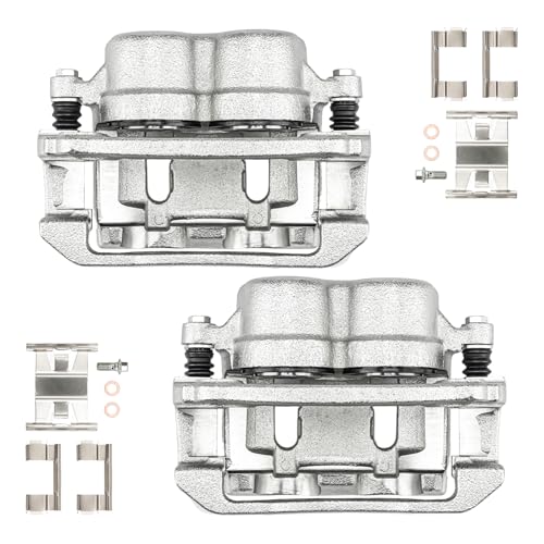 Image of Torchbeam Front Brake Calipers Set for Ford Ranger 1995-2002, Ford Explorer 1995-2001, Mercury Mountaineer 1997-2001, Mazda B3000, Front Left and Front Right Calipers with Bracket 18B4607+18B4606